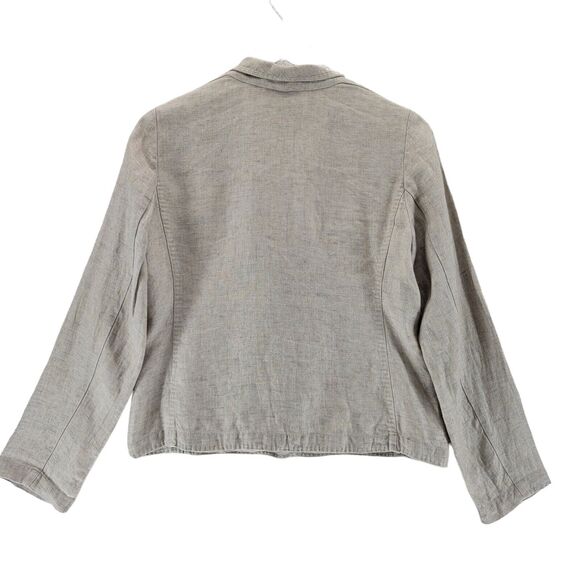 Eileen Fisher Lightweight Cardigan Jacket Size Small Linen Viscose Neutral Beige - Picture 3 of 8